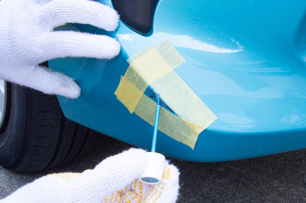 タッチペンで直す
